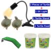 Turtle Combo Pack comes with UV light Turtle Stand and food